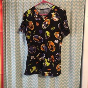 Disney Villians short sleeve medical scrub pullover top